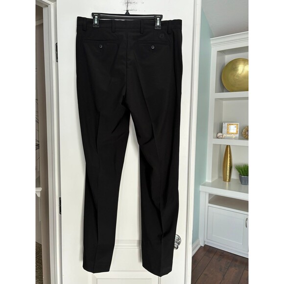 FJ FOOTJOY Black Flat Front Performance Stretch Golf‎ Pants Khakis Size 34x32 - Picture 3 of 10